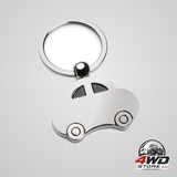 Car keychain, 4 x 2.8cm, metal, silver