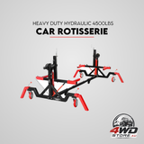 Heavy duty car rotisserie, 4500lbs, for auto and boat frame body repair and restoration