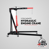 2 ton hydraulic engine crane, folding hoist stand mobile lifter for workshop