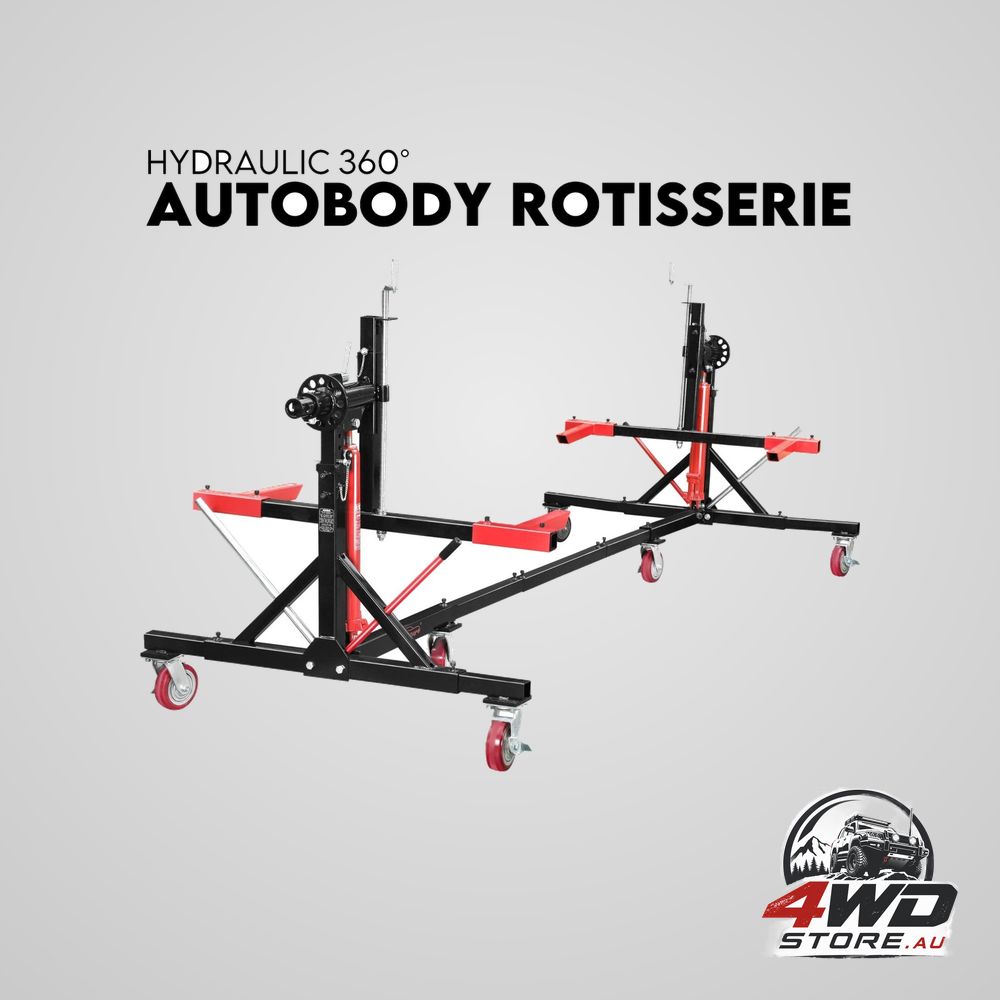 Heavy duty car rotisserie, 2000lb, for auto and boat frame body repair and restoration