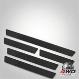 Car door sill mouldings, set of 5 universal entry mouldings for SUVs, anti-scratch