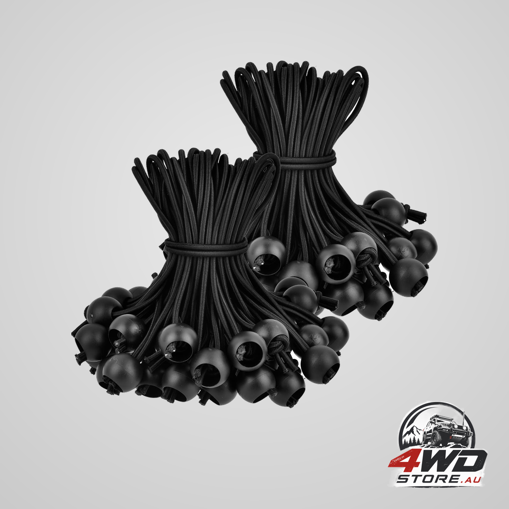 Rubber tarpaulin buckles with ball, 15cm tent tensioner clips, 100 pieces