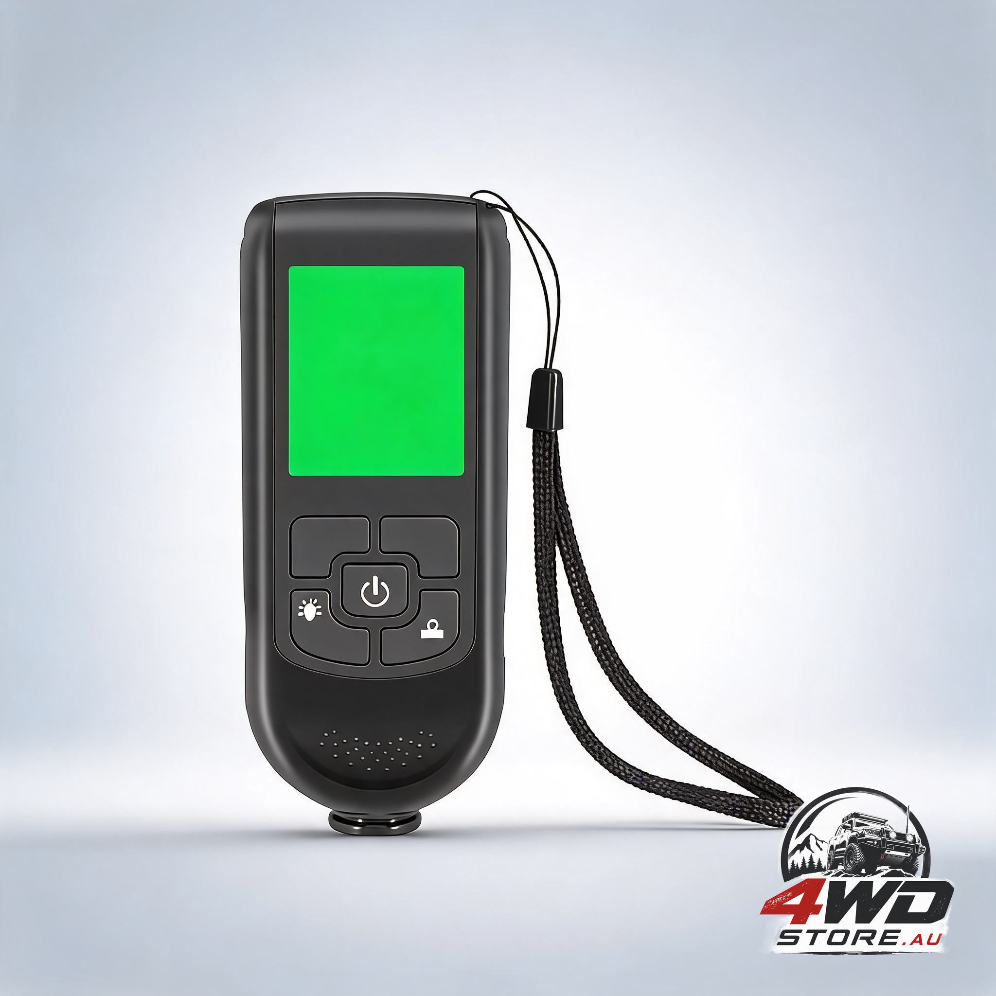 Digital car paint coating thickness gauge, measuring range 0 to 2000 microns, black