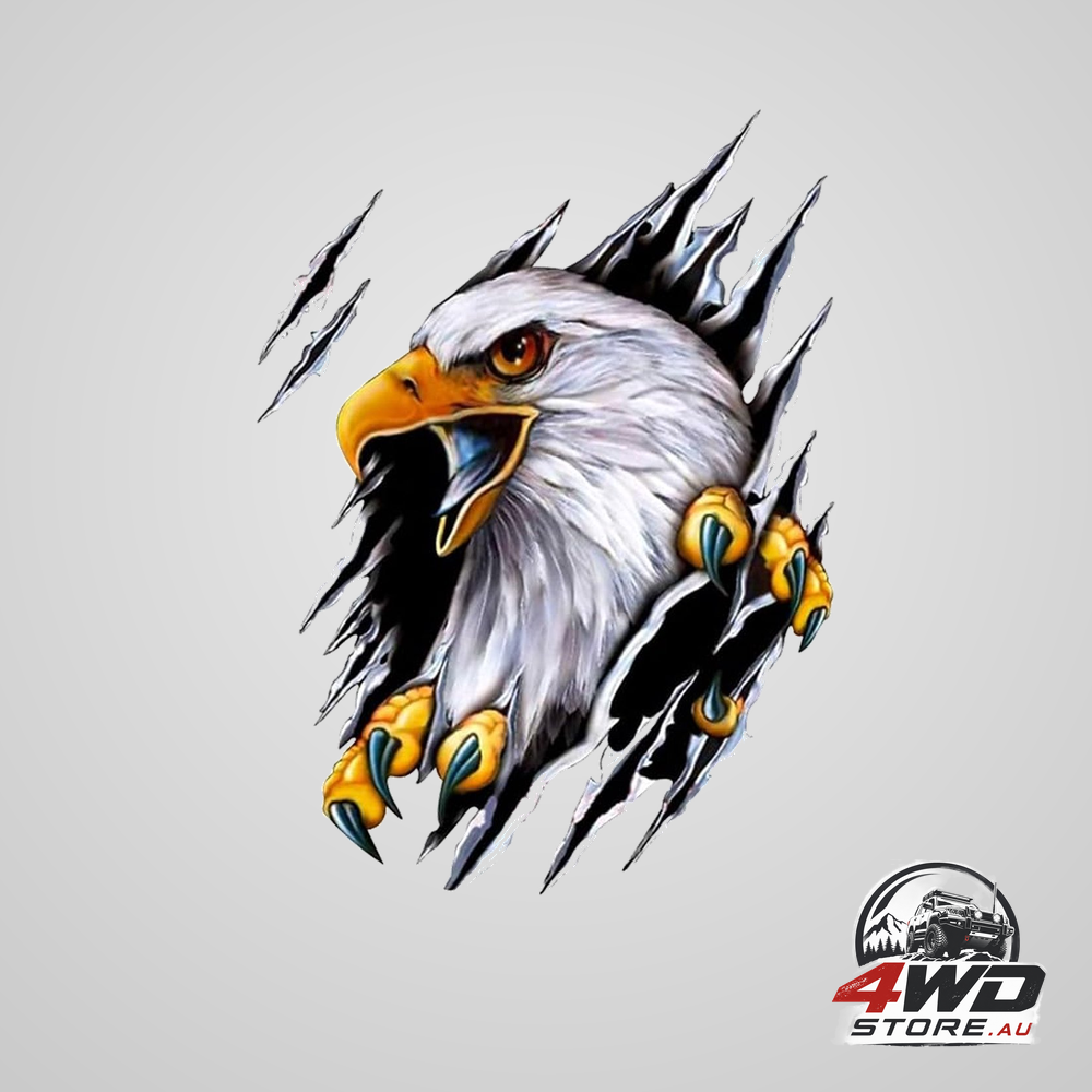 Car eagle stickers, sports car decals, UV and waterproof, 18x24cm, left and right, 2 pieces