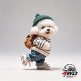 Vent-mount backpack puppy car air freshener with aromatherapy diffuser