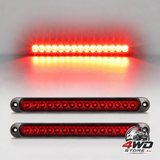 2 Pcs 12-24V 15 LED trailer brake tail light bar waterproof rear lights running identification for offroad