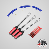 Spoons tyre lever tool 3 pneumatic with 3 rim protectors for car motorcycle accessory