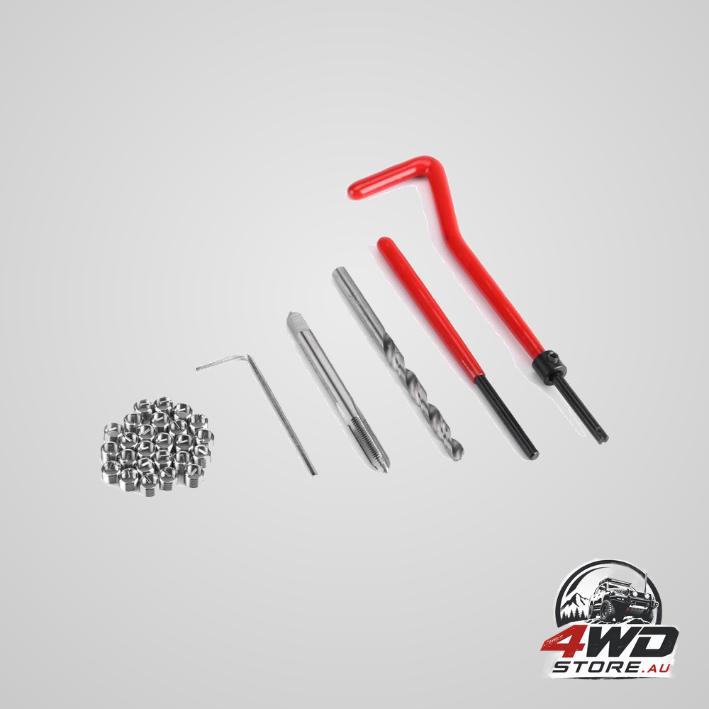 30 Pcs M5/M6/M8 thread repair insert kit hand tool set compatible for engine and other automotive Repair[M8]