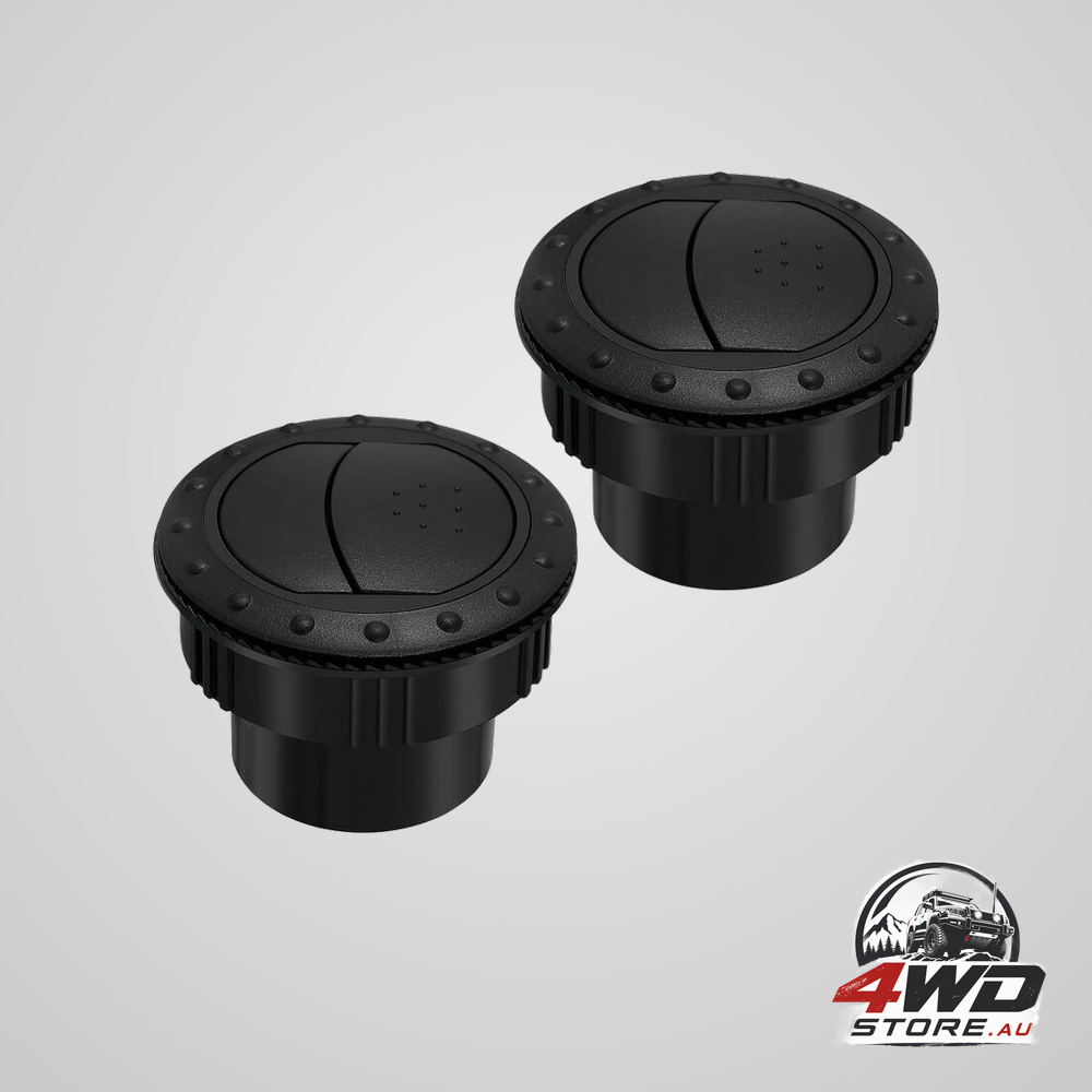 60Mm car interior heater vent cover dashboard air deflector side roof air black outlet round louvered dash