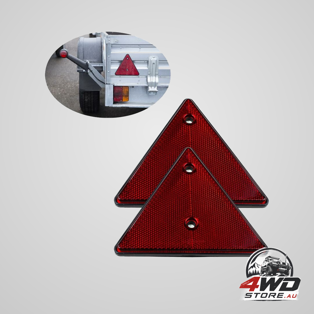 2 Pcs set Screw-On triangle trailer reflectors