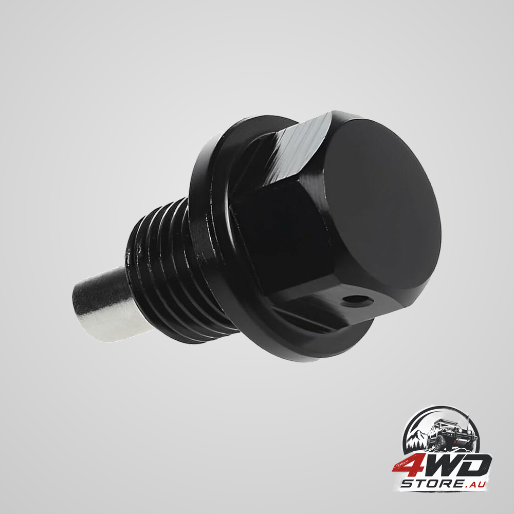 Oil pan screw, universal metal anodized magnetic engine oil pan nut drain plug Anti-Theft with ring, oil pan