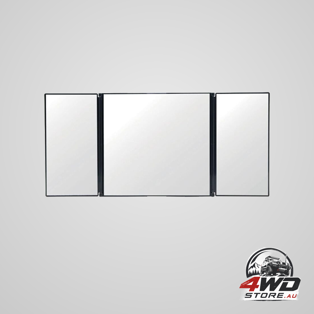 Car vanity mirror universal sun visor Tri-Fold design folding cosmetic makeup auto supplies