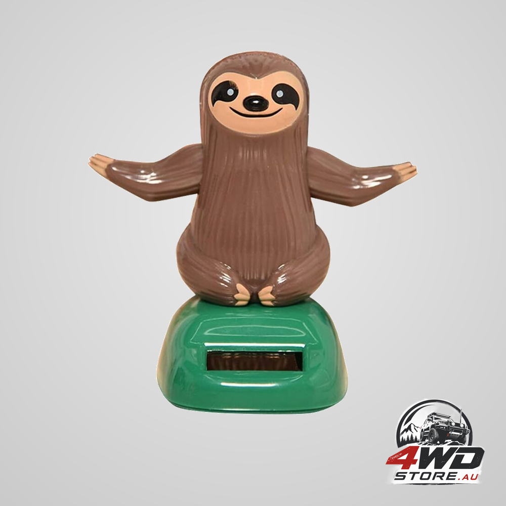 Cute Cartoon Sloth Swing Solar Car — view 5