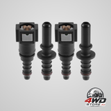 7.89Mm to 8Mm straight car fuel hose quick release connector 2 set