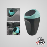 Mini car trash can plastic waste bin 16X8Cm garbage can storage container for car Interior/Office/Home(Blue-Mini