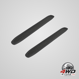 Car bumper protector 2 pieces universal flexible car strip guard carbon fibre front
