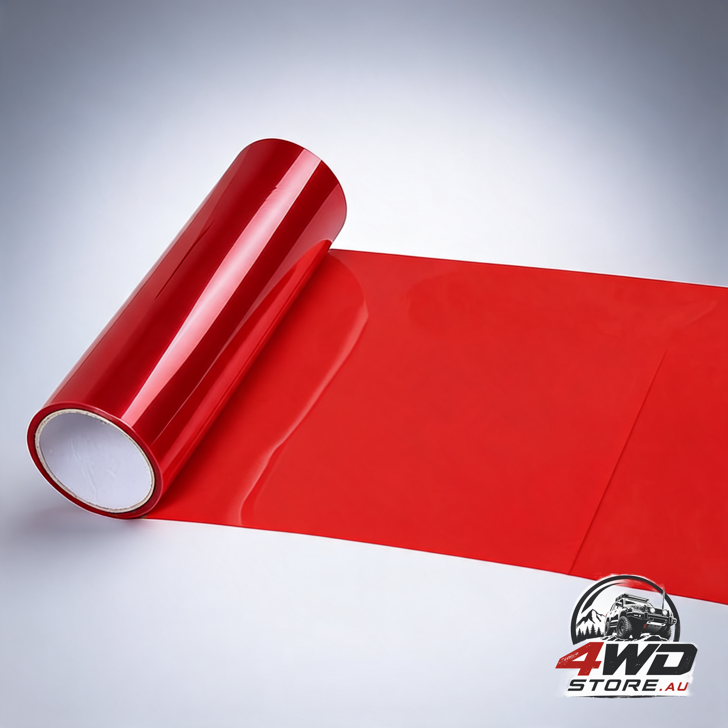 Car light sticker, self adhesive car smoke fog taillight tint vinyl film sheets, red, 30X60Cm