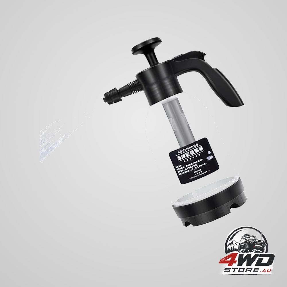 2L pressure sprayer, car hand pump foam cannon, portable pressurized water mist car snow lance