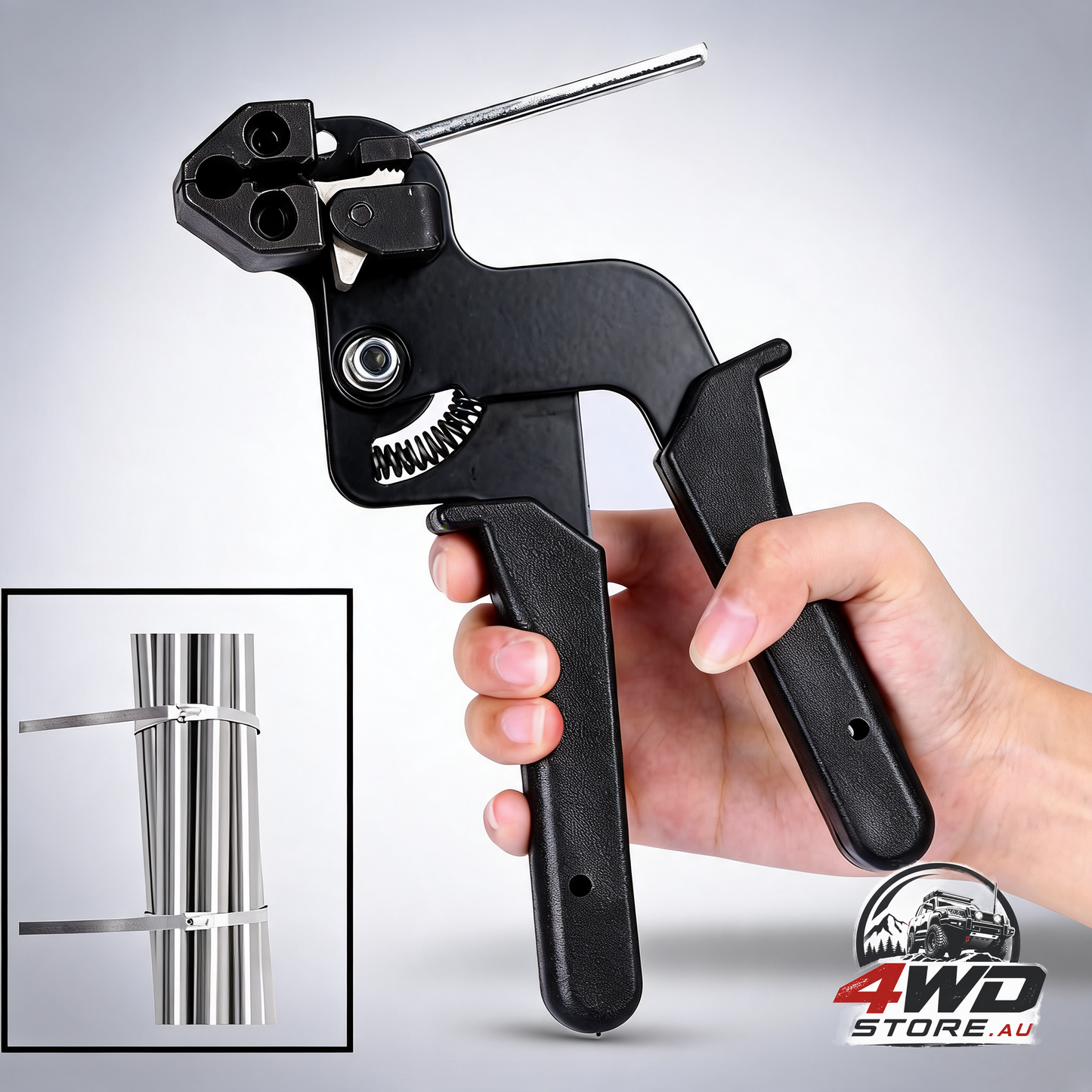Stainless steel cable tie gun, tie pliers with cutting function, metal tie gun, tie gun