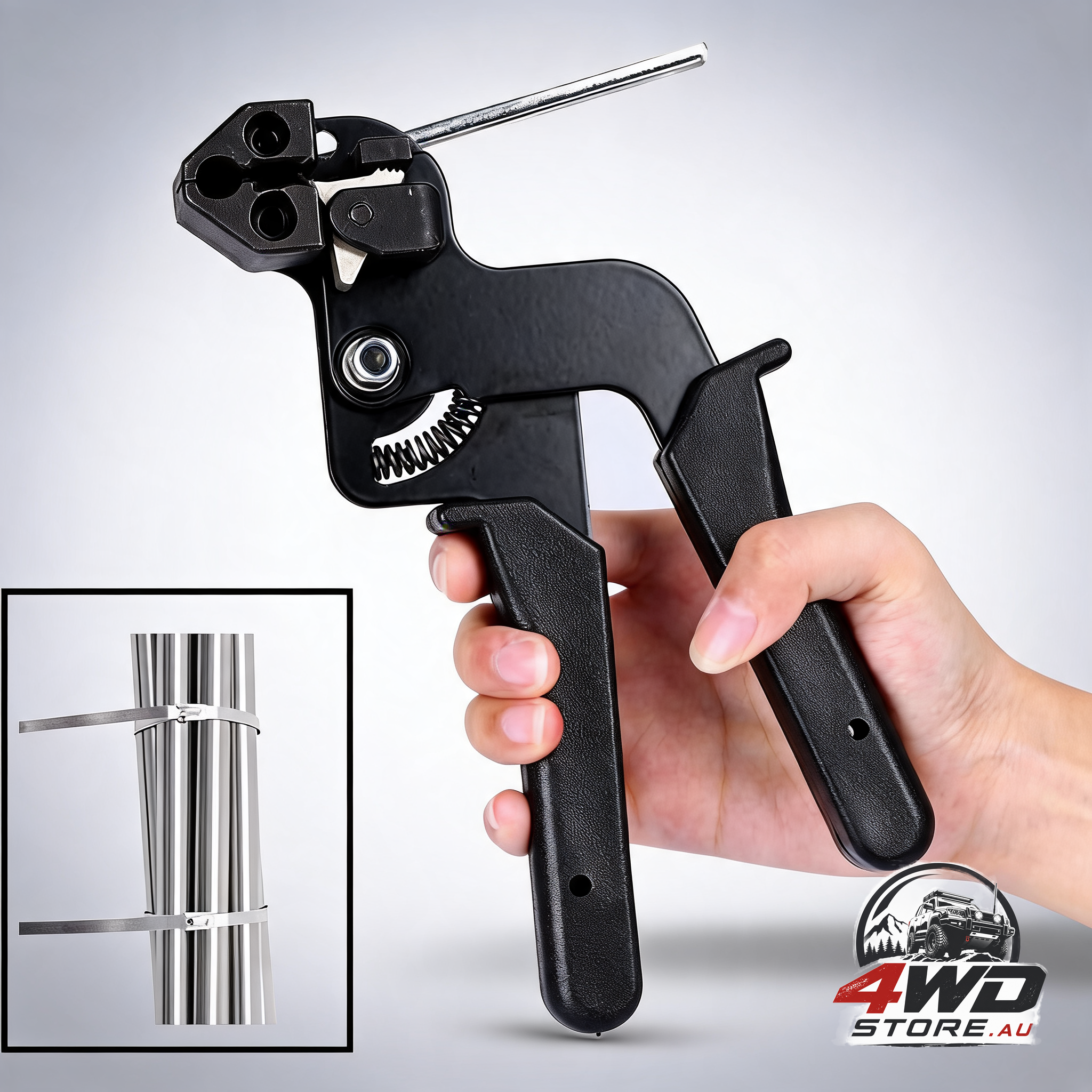 Stainless steel cable tie gun, tie pliers with cutting function, metal tie gun, tie gun