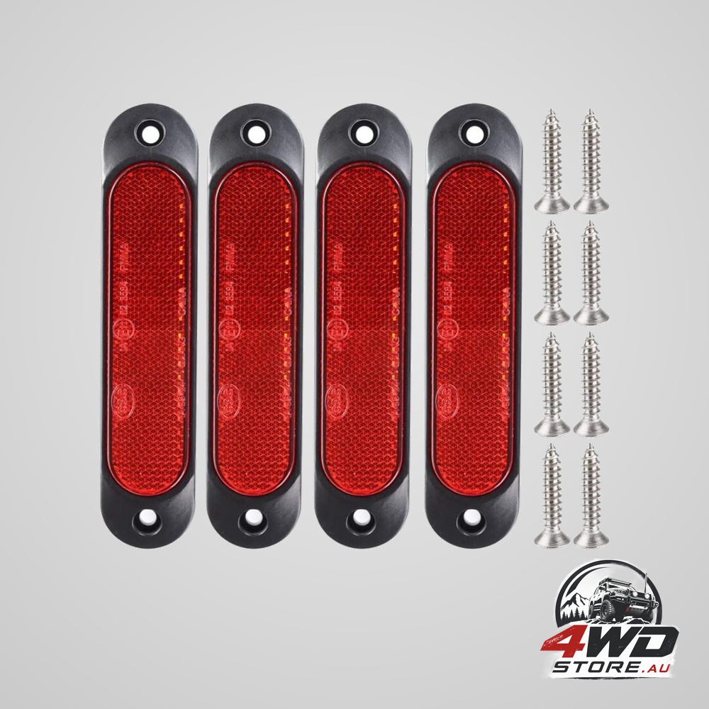 4 Pcs red 12V-24V front side marker 27 LED trailer truck, LED rear parking turn signal lights