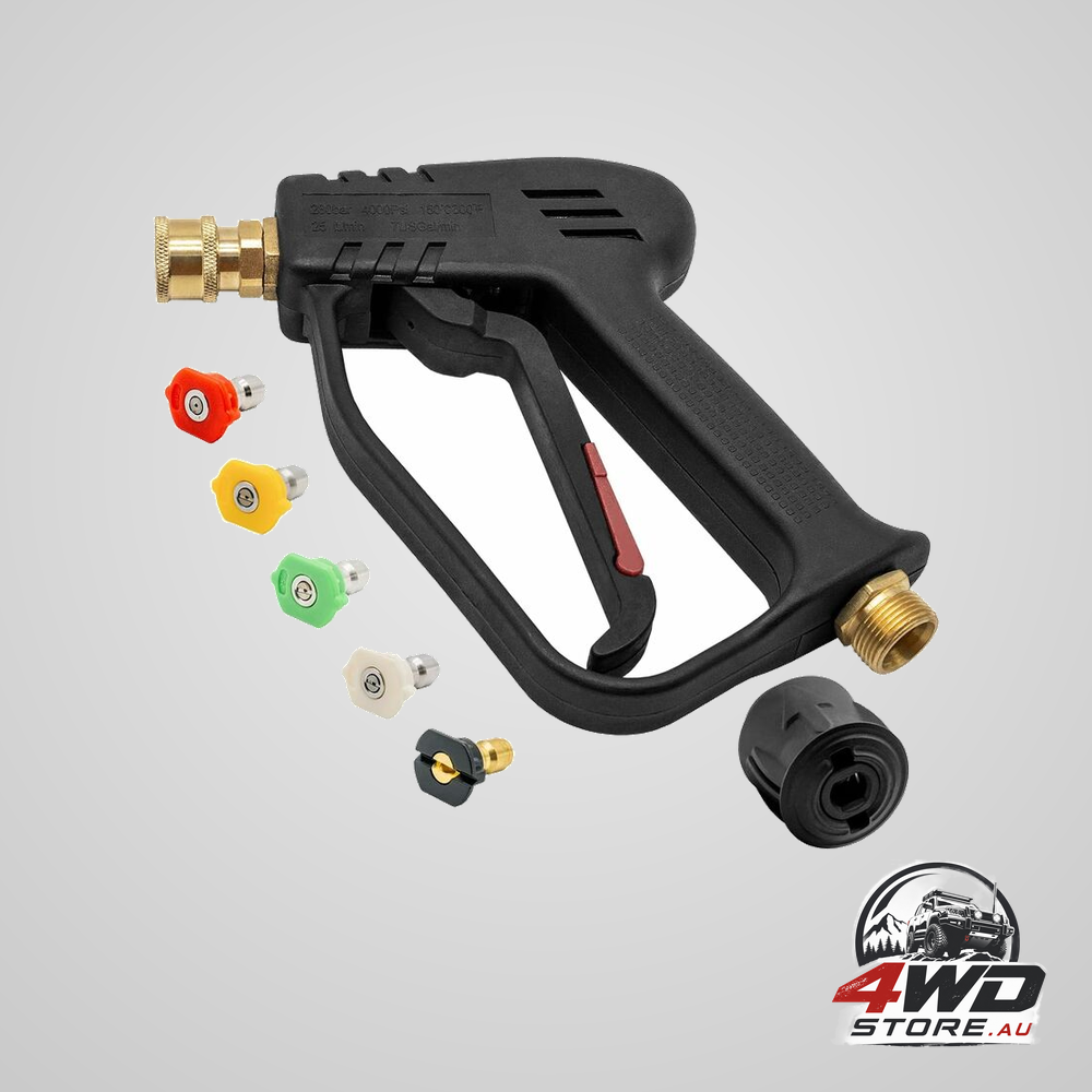 4000 Psi high pressure washer gun with 5 water nozzle tips, car cleaning gun