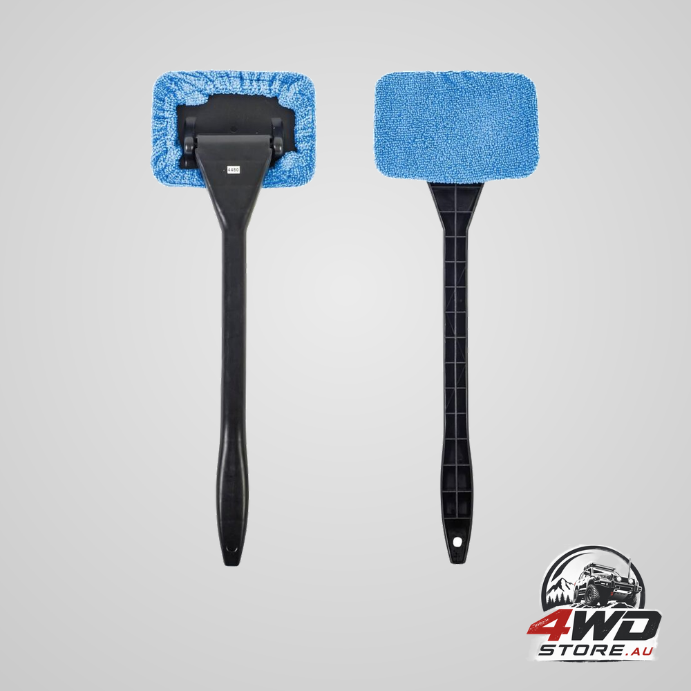 Interior windshield cleaner - long handle car cleaning fog moisture removal