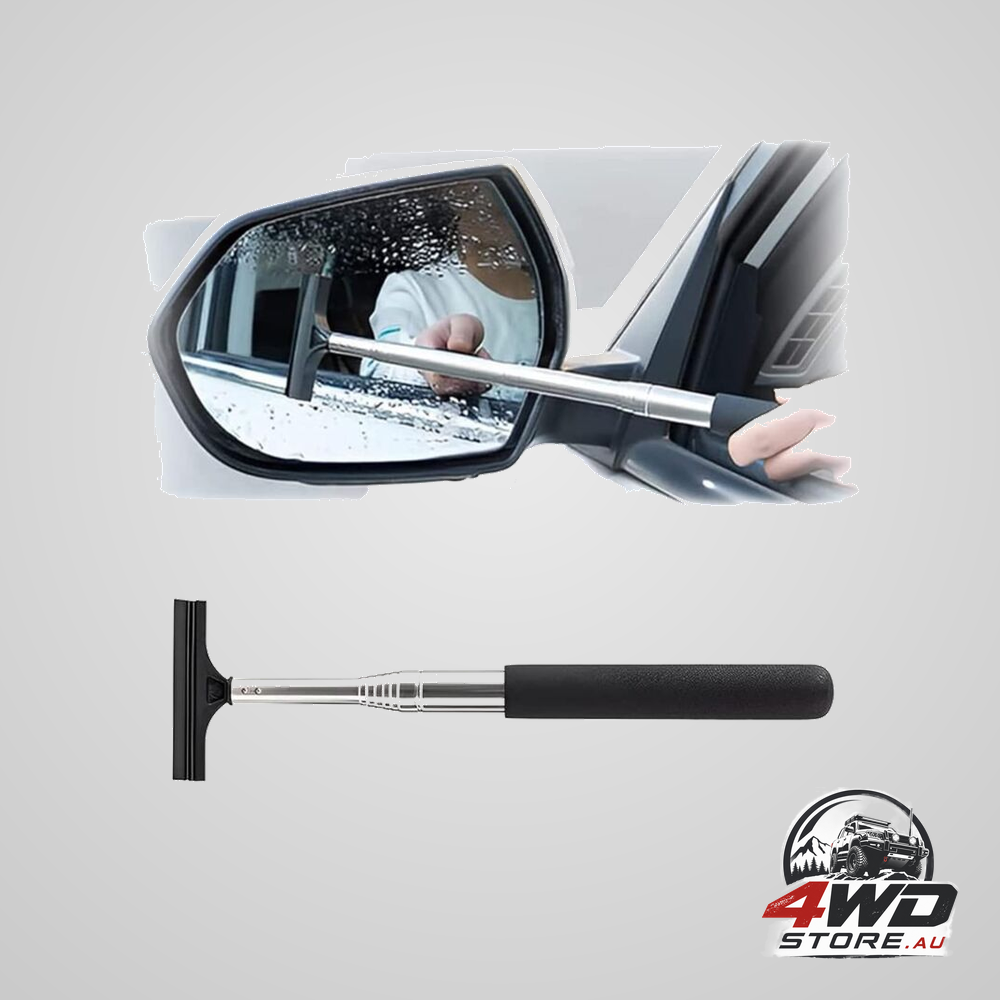 Professional car window squeegee, retractable rearview mirror wiper, expansion length is up to 98Cm