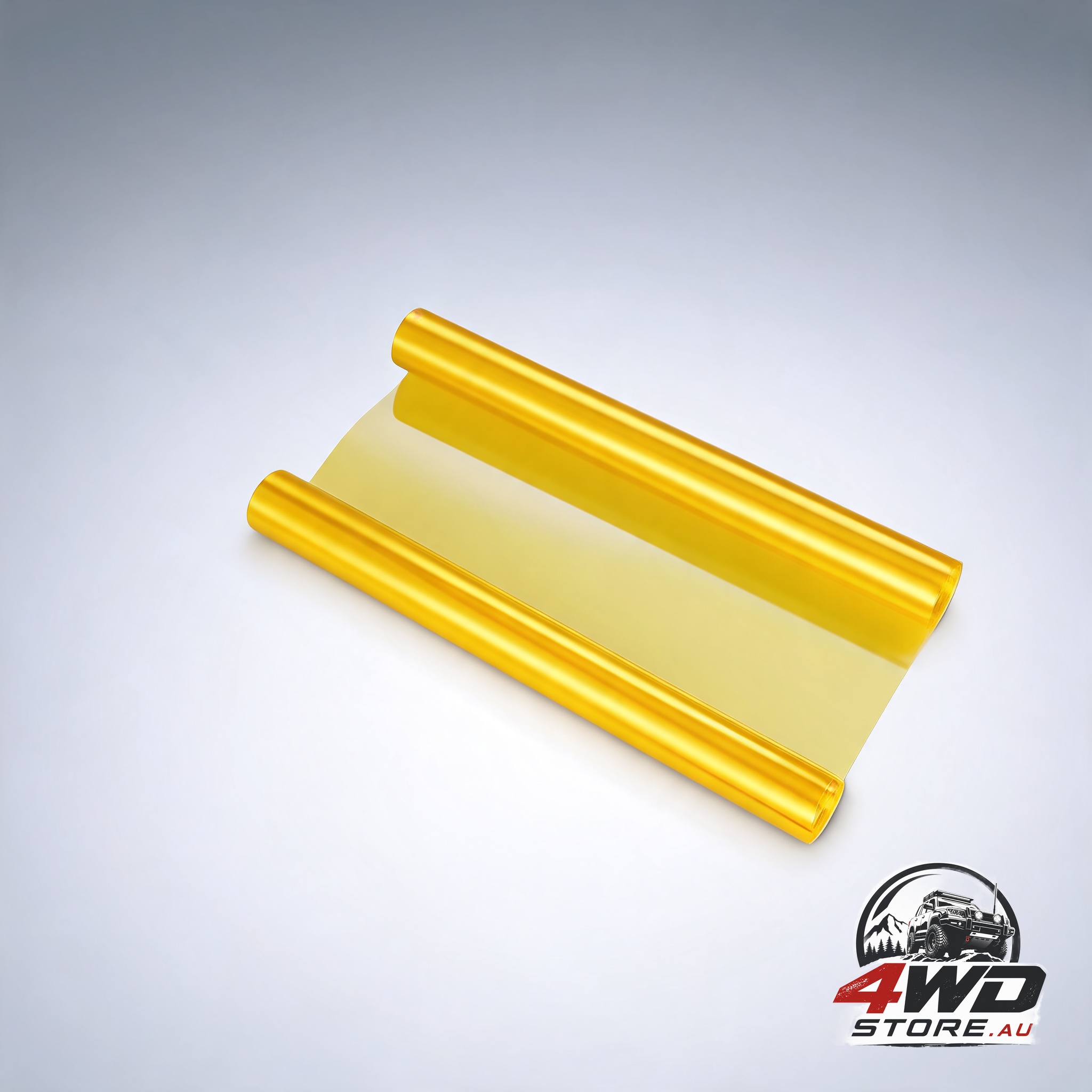 30Cm x 100Cm car fog light tail vinyl film sticker (yellow)