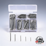 230 Pcs stainless steel cotter pins M1 M2.5 M3 M4 M5 retaining pin assortment kit with storage box