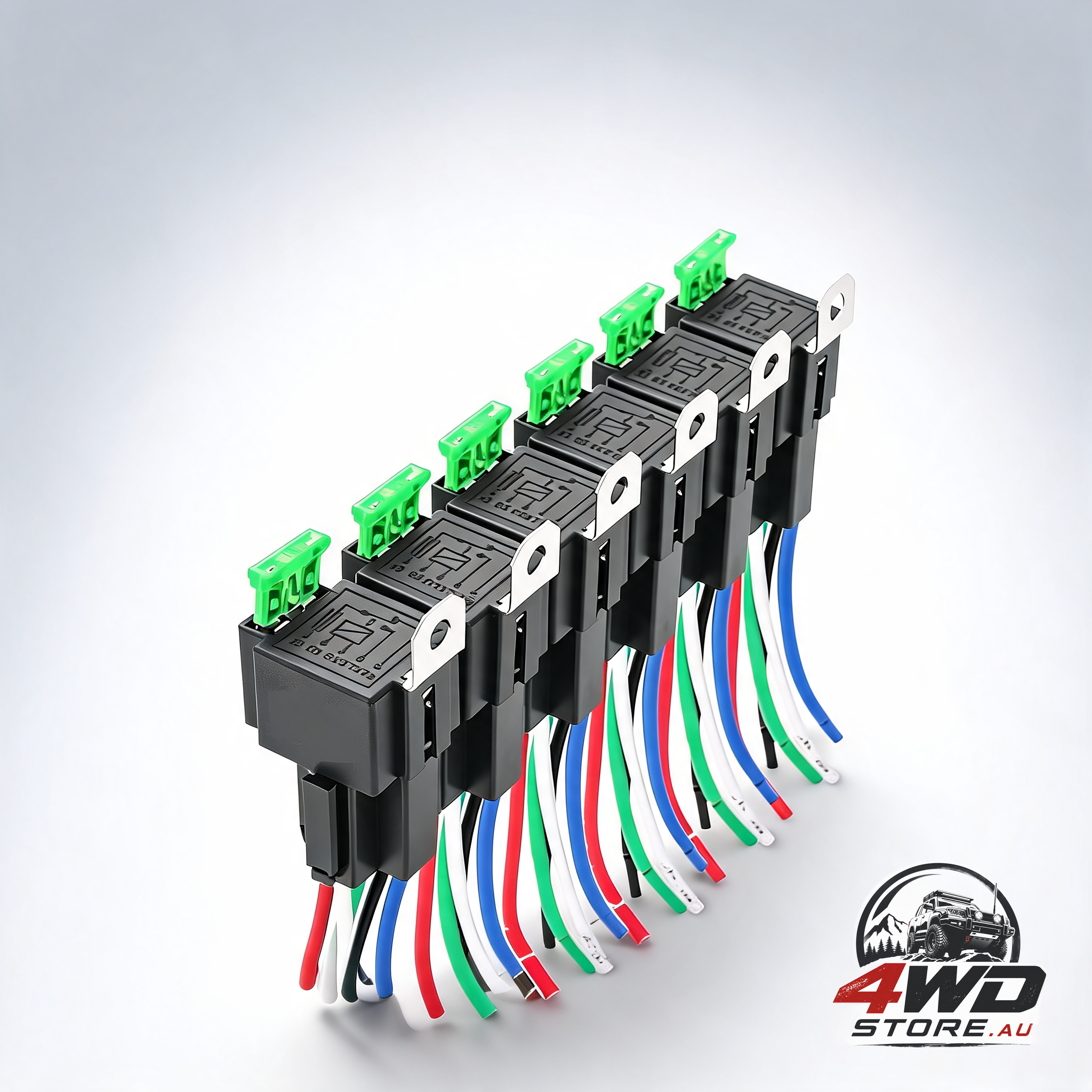 6 Pcs 12V 30A fuse relay switch harness Ato/Atc blade 5 pin spst automotive electrical relays with heavy duty 14