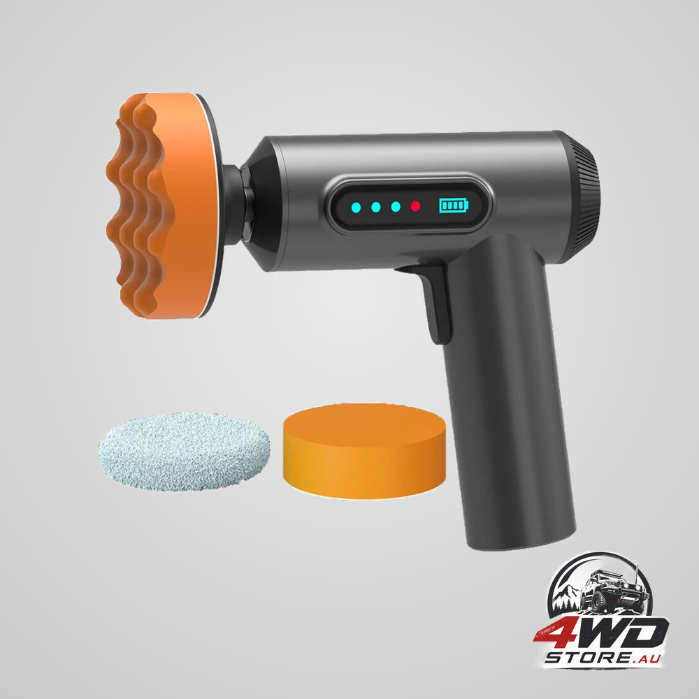 Portable waxing polisher with polishing pad, 2000Mah lithium battery brushless