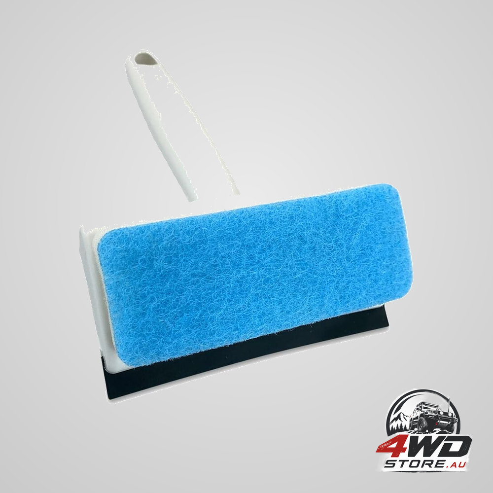 2 In 1 cleaning brush, window squeegee with sponge, tools for mirrors, windows, tiles, car glass
