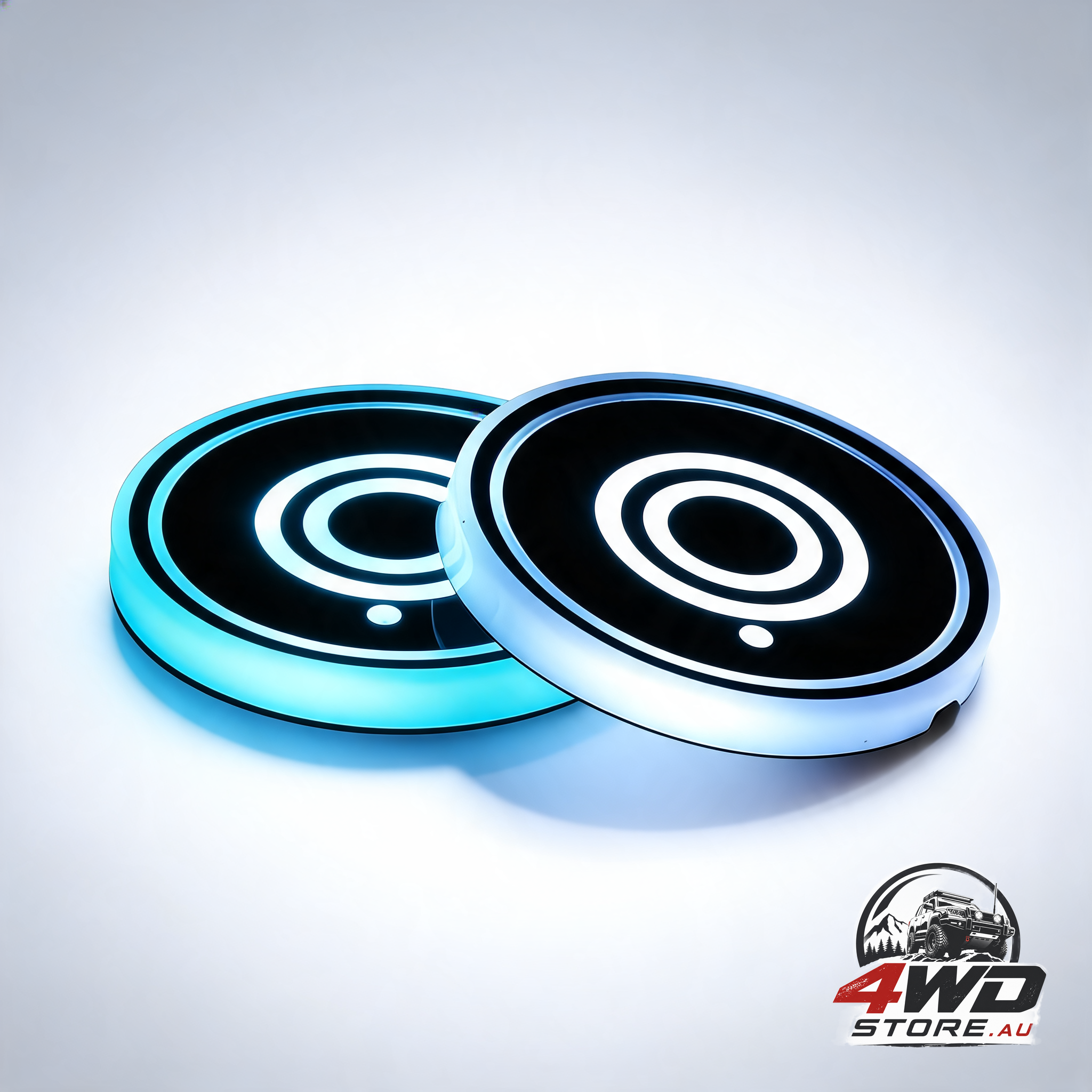 2 Pack LED cup holder, LED car coasters with 7 colours glow cup pad, usb charging cup mat for coaster accessories