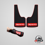 Car mud flaps soft material universal fit black rubber splash guards mudguards no collision 17 X 9 X 0.2