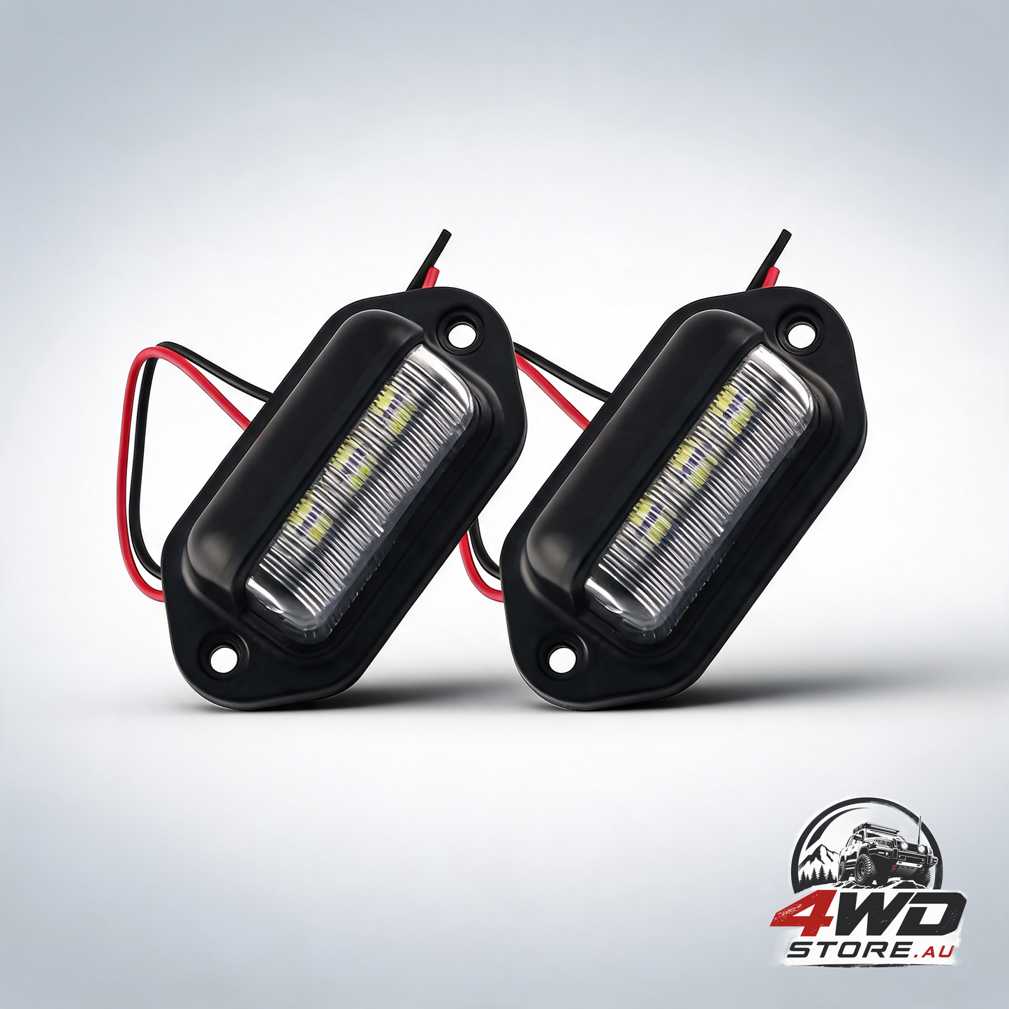 2 Pcs LED license plate light universal 6 Smd2835 convenience courtesy door step lamp for trailers rv trucks