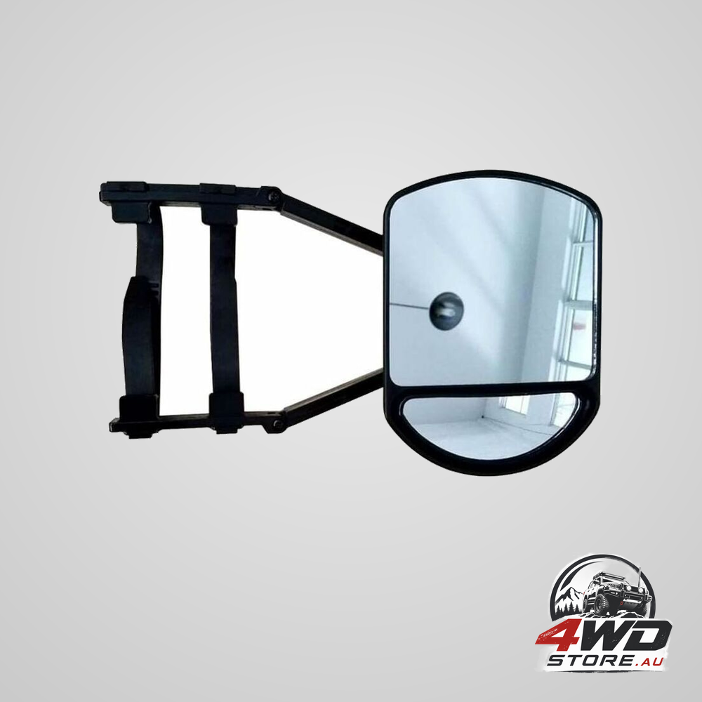 Rearview mirror, car towing extended wide angle auxiliary for car truck trailer rv