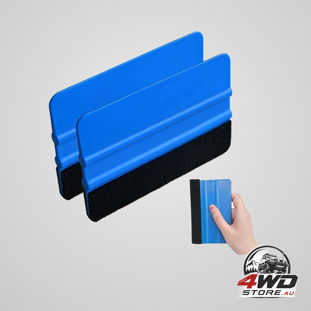 2 pcs plastic squeegee with soft felt for car sticker and vinyl film tinting