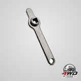 Stainless steel radiator bleeder wrench and vent key with handle