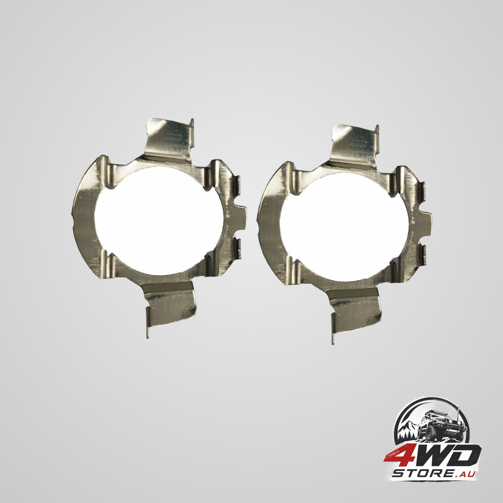 2 pcs metal LED H7 bulb adapter base holder clip for Qashqai, Polo 6R, Polo 9R, Jetta Sport