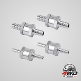 4 pcs aluminium alloy non-return fuel valves 6/8/10/12mm for petrol and diesel car, boat, motorcycle