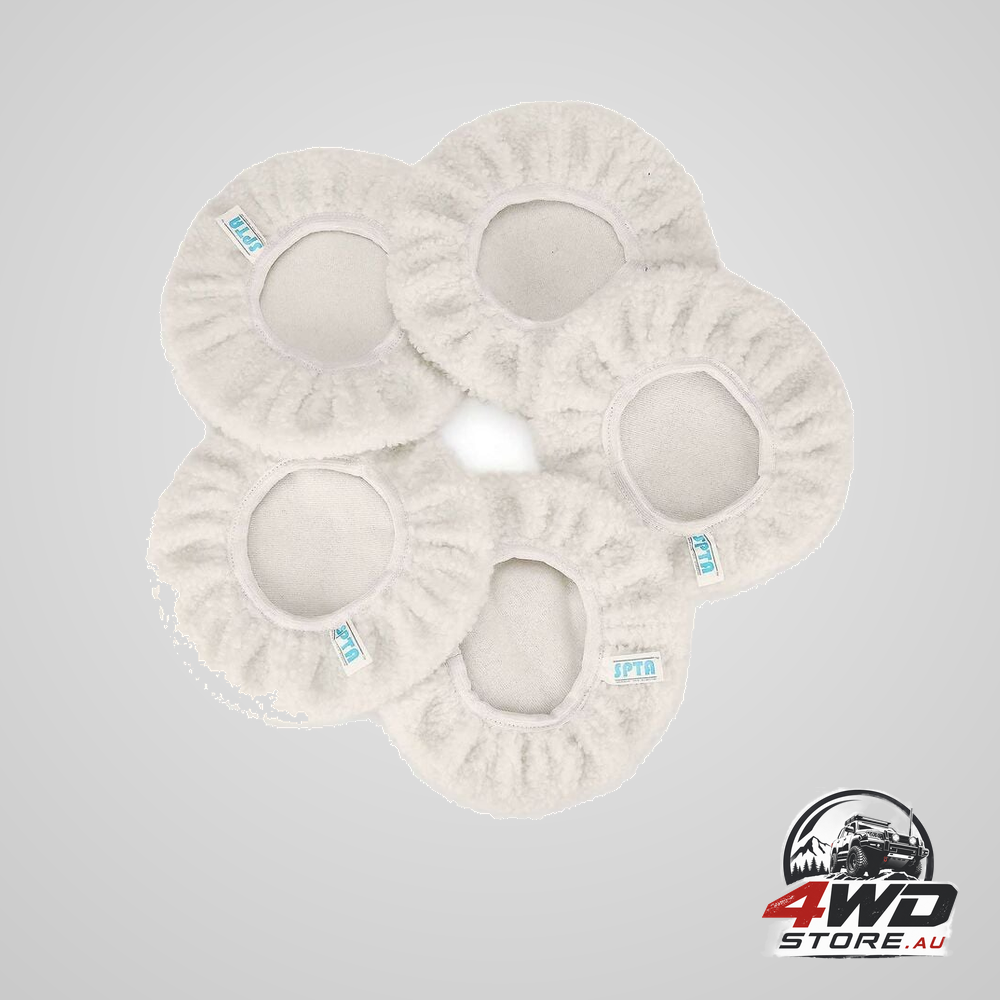 5 pcs 230-250mm wool polishing bonnets and waxing pads for car