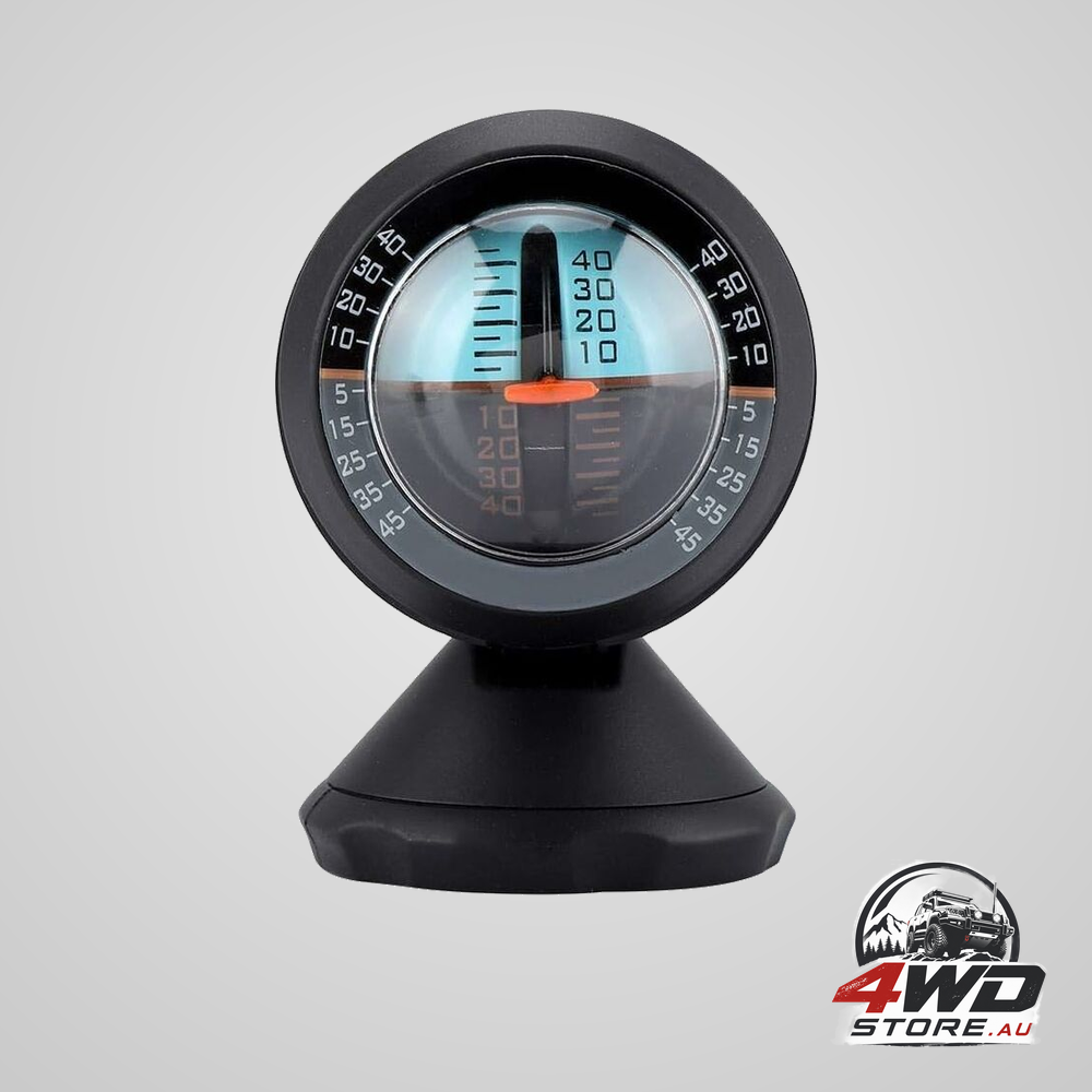 Car inclinometer and slope level tilt gauge for road safety