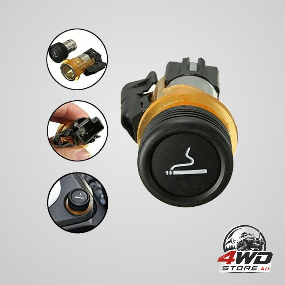 Car cigarette lighter and box compatible with Peugeot 206, 308, 406 and 607