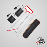 Car dent repair and interior removal tool set with high-pressure air wedge pumps