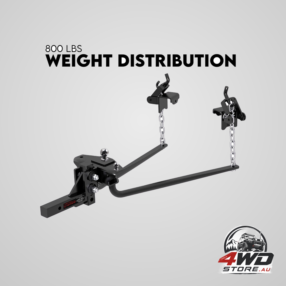800lbs weight distribution hitch system with load leveller and anti-sway bars for caravan