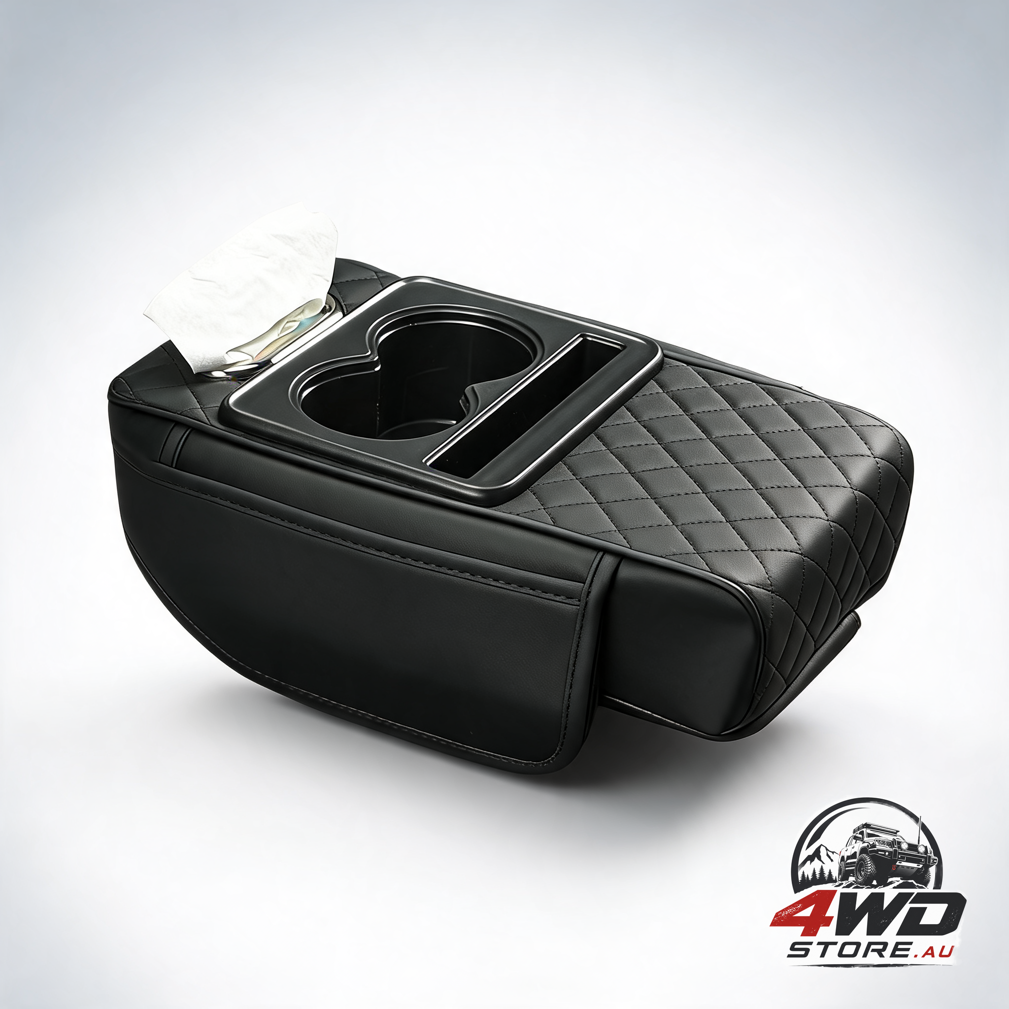 Black wear-resistant car armrest storage mat, anti-fouling