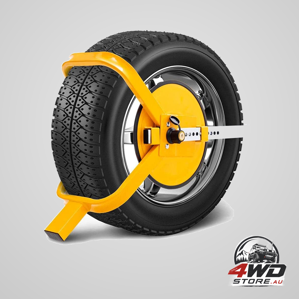Adjustable heavy duty wheel clamp tyre lock for 13-15 inch truck, SUV, trailer and caravan with 2 keys