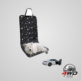 Black waterproof dog car seat cover and front seat protector, anti-hair