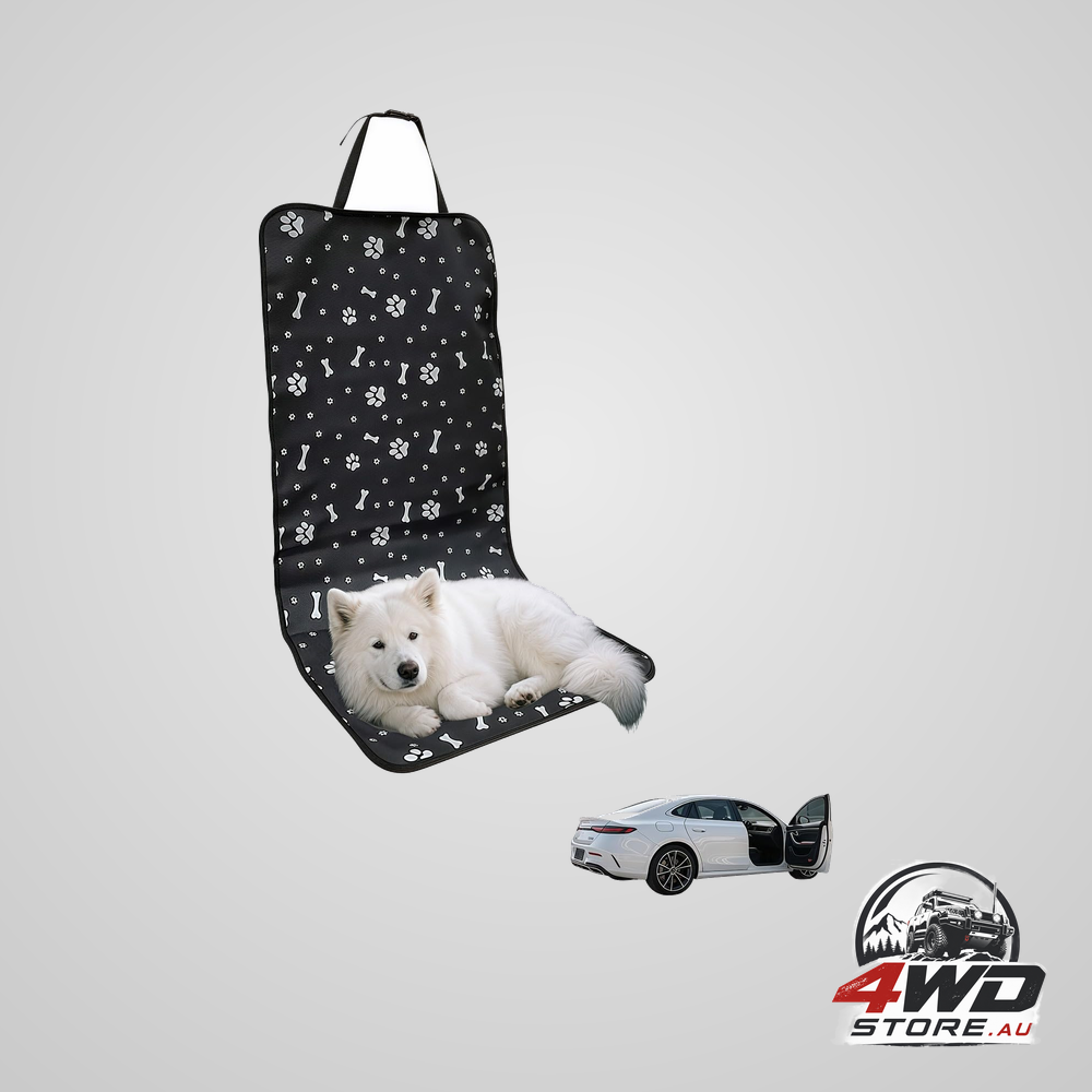 Black waterproof dog car seat cover and front seat protector, anti-hair